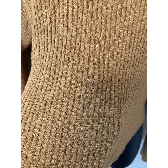 Lovers and Friends Cropped Waffle Hoodie Womens Size Small Distressed - Picture 4 of 8